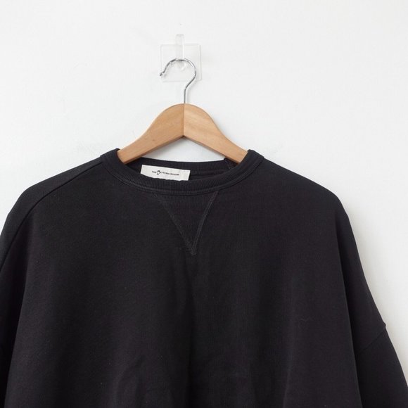 Womens Sweater Size Small Cotton Black Cropped Oversized Korea THE PATTERN ROOM - Picture 5 of 8